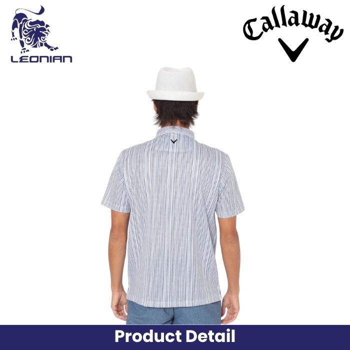 Callaway Shirt with Mesh Stripe Pattern