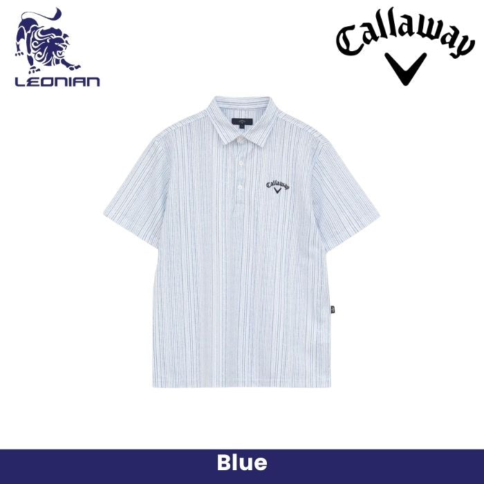 Callaway Shirt with Mesh Stripe Pattern
