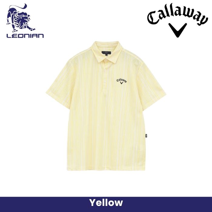 Callaway Shirt with Mesh Stripe Pattern