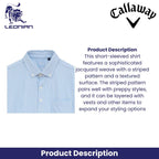 Callaway Striped Jacquard Golf Polo Shirt