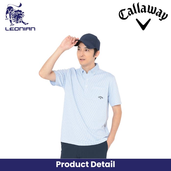 Callaway Striped Jacquard Golf Polo Shirt