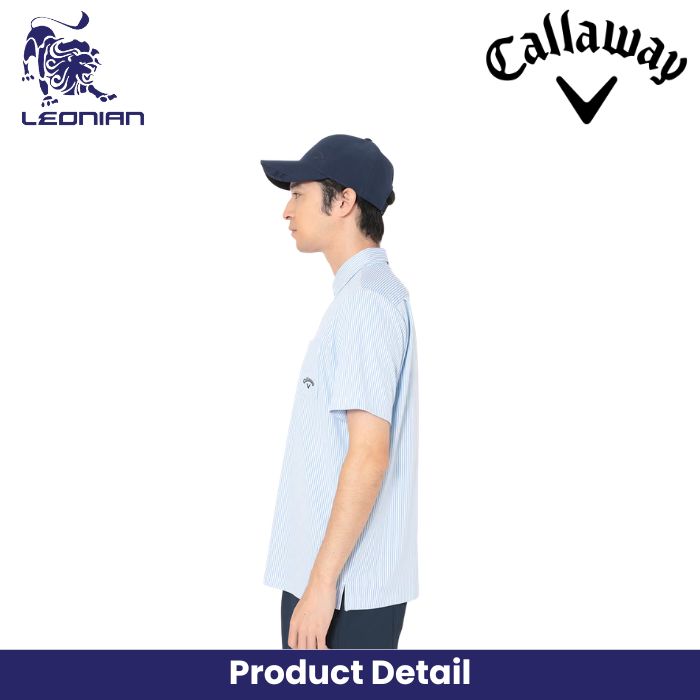 Callaway Striped Jacquard Golf Polo Shirt