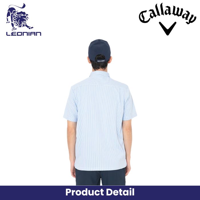 Callaway Striped Jacquard Golf Polo Shirt
