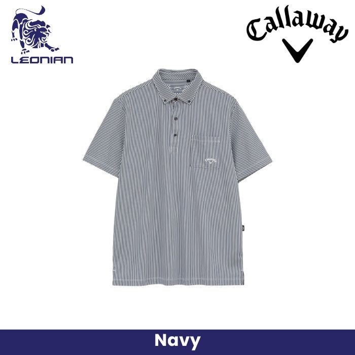 Callaway Striped Jacquard Golf Polo Shirt