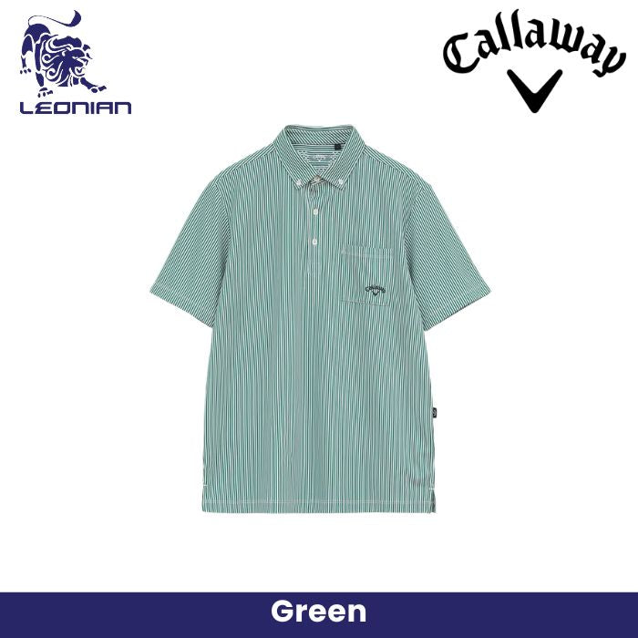 Callaway Striped Jacquard Golf Polo Shirt