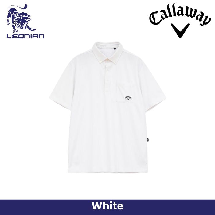 Callaway Striped Jacquard Golf Polo Shirt