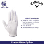 Callaway Style Dual Women Glove