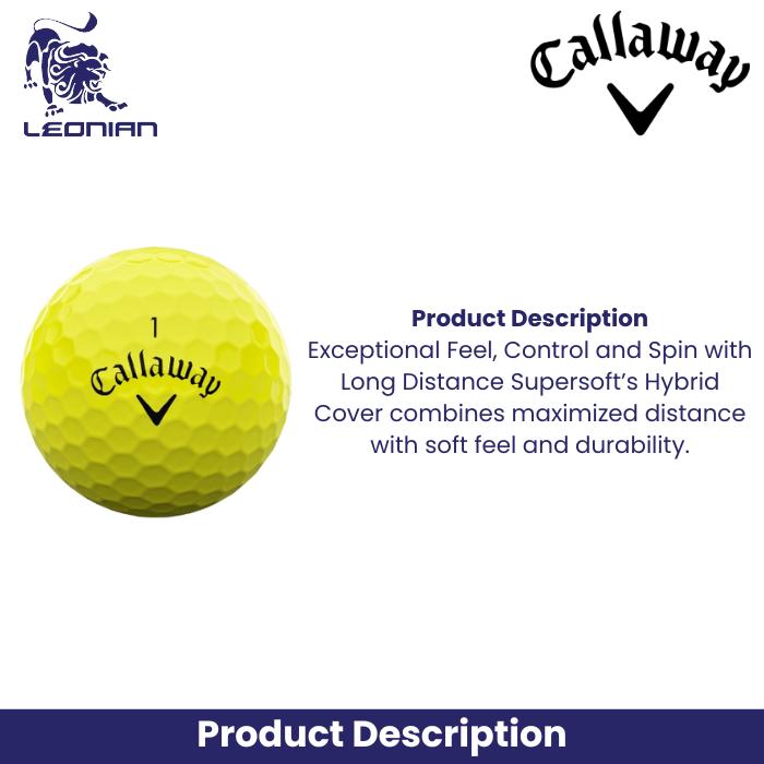 Bola Golf Callaway Supersoft Kuning 2025