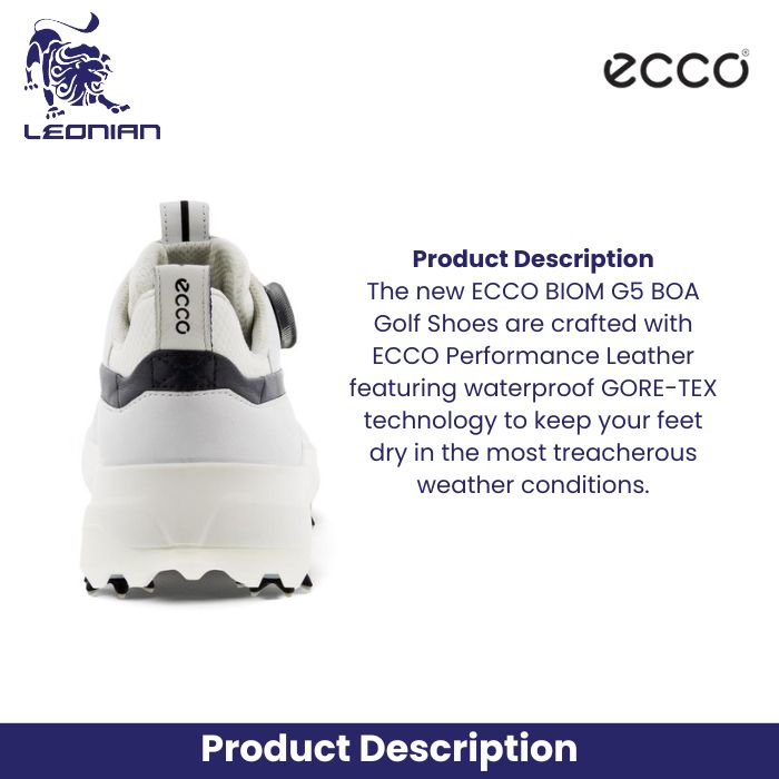 Ecco Golf BIOM G5 BOA Men's Golf Shoes - BOA Fit, Maximum Traction Ecco Golf BIOM G5 BOA Men's Golf Shoes - BOA Fit, Maximum Traction