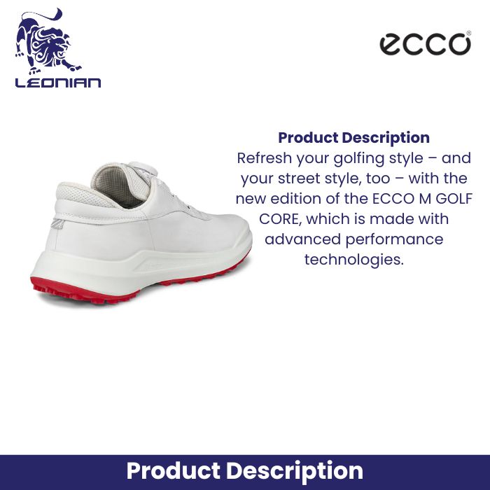 Ecco Golf Core BOA Women's Golf Shoes White 36