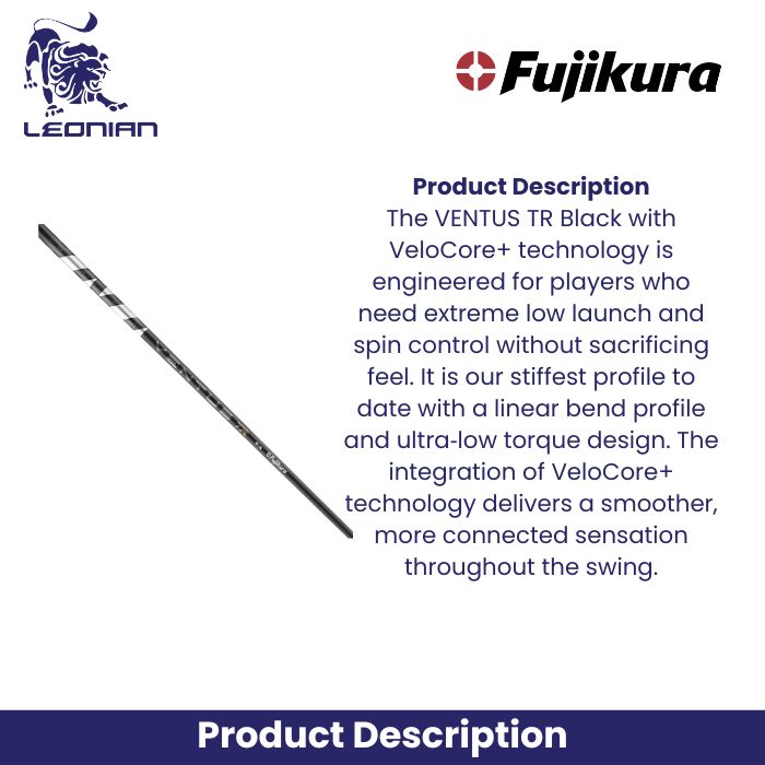 Fujikura VENTUS TR Black with VeloCore+