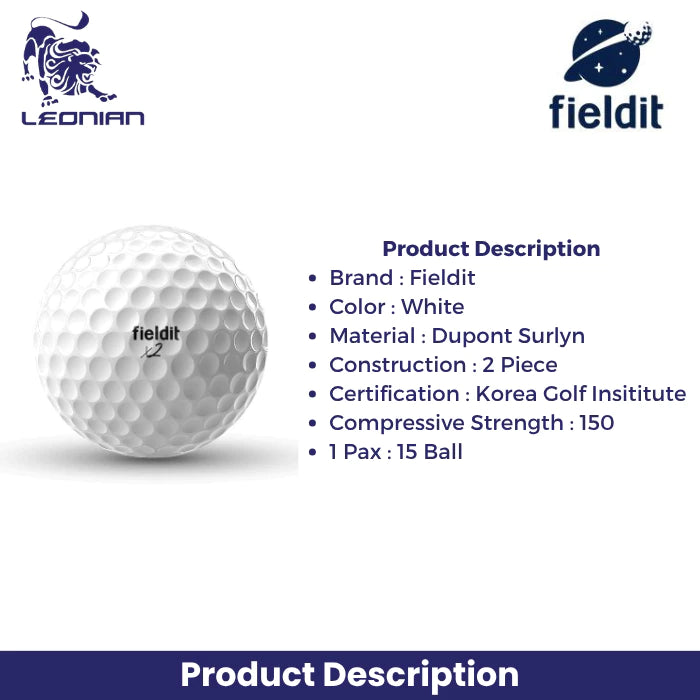 Fieldit Super Distance Golf Ball 2 Layers