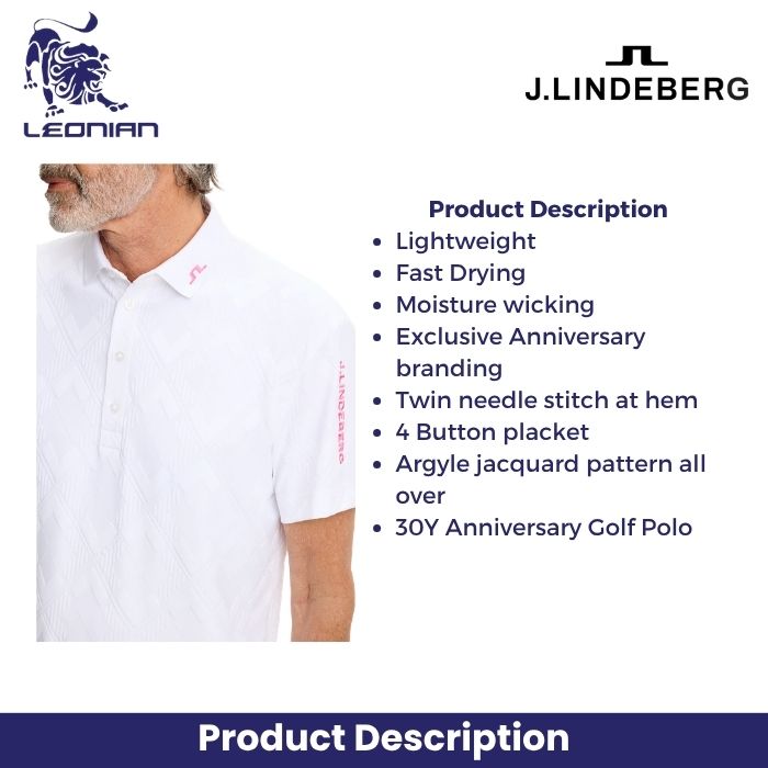 J.Lindeberg 30Y Matt Relaxed Polo