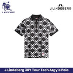 J.Lindeberg 30Y Tour Tech Argyle Polo