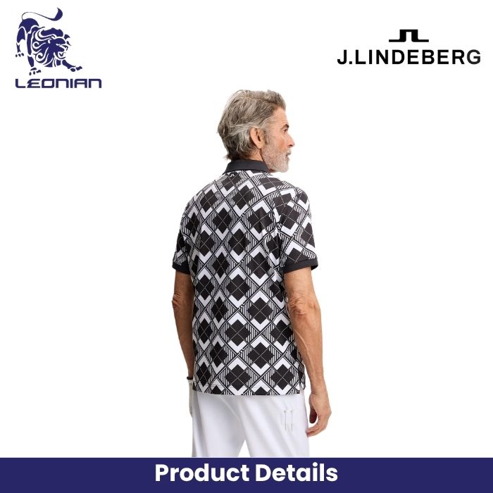 J.Lindeberg 30Y Tour Tech Argyle Polo