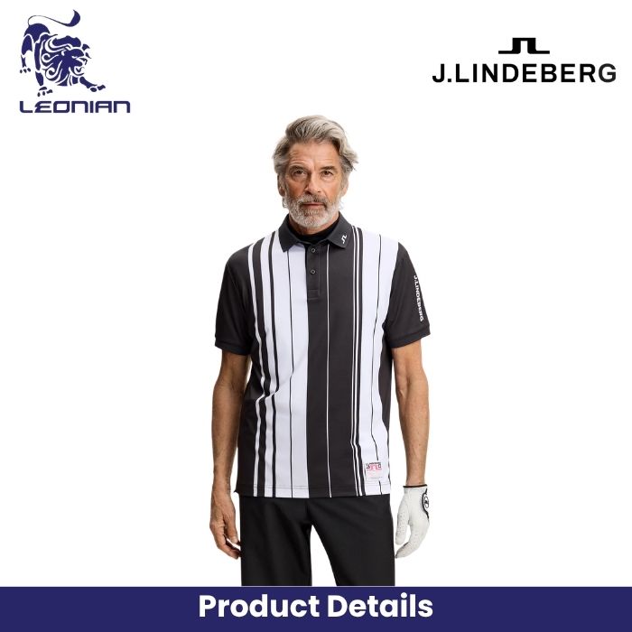 J.Lindeberg 30Y Tour Tech Striped Polo