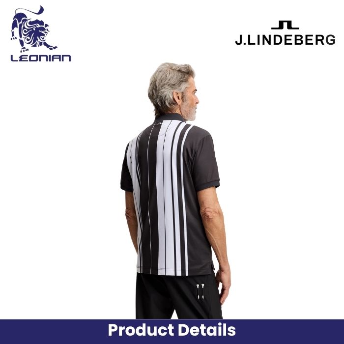J.Lindeberg 30Y Tour Tech Striped Polo