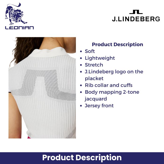 J.Lindeberg Ana Hybrid Knit Polo Women's Shirt