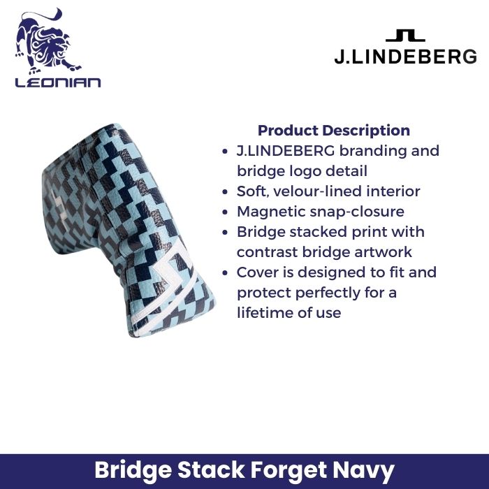 J.Lindeberg Blade Putter Cover Printed