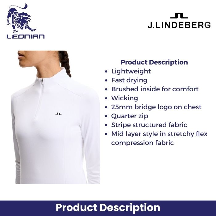 J.Lindeberg Cindy Quarter Zip Mid Layer