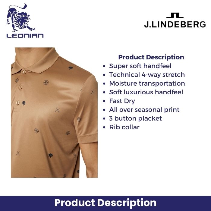 J.Lindeberg Club House Motif Polo