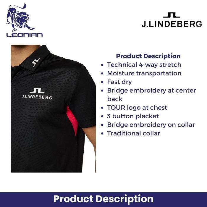 J.Lindeberg Dario Tour Golf Polo