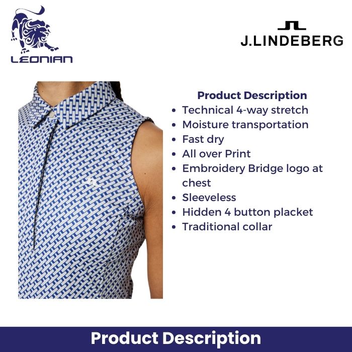 J.Lindeberg Dena Print Sleeveless Top
