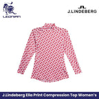 J.Lindeberg Ella Print Compression Top Women's Shirt