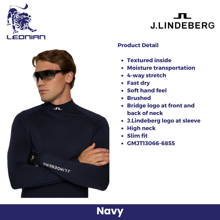 J.Lindeberg Ello Brushed Top Men's Golf Shirt
