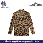 J.Lindeberg Ello Compression Print Men's Golf Shirt