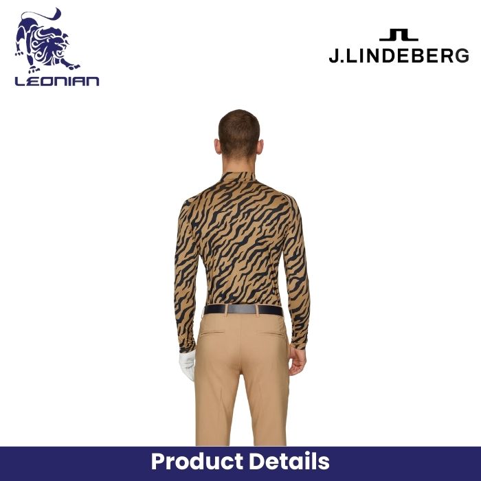 J.Lindeberg Ello Compression Print Men's Golf Shirt