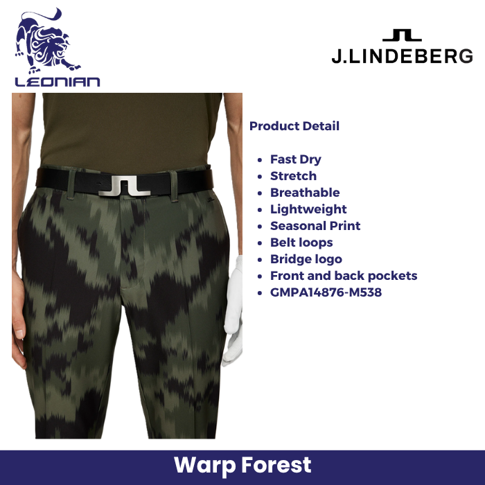 J.Lindeberg Ellott Print Pant Men's Golf Pants