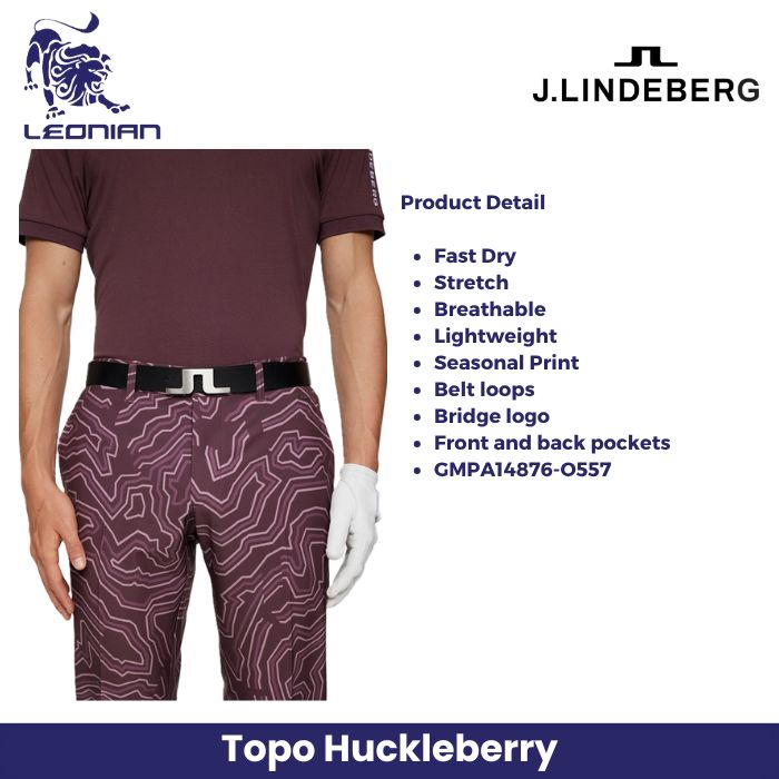 J.Lindeberg Ellott Print Pant Men's Golf Pants