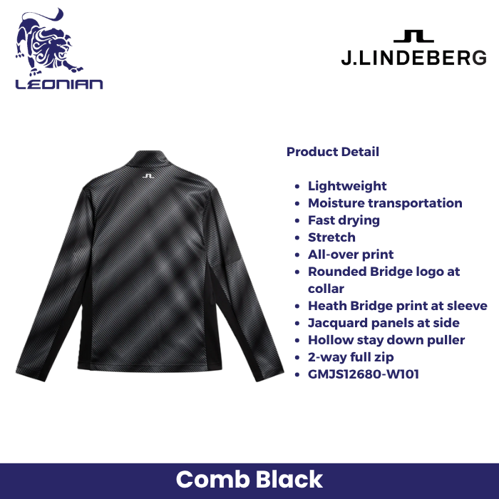 J.Lindeberg Heath Print Mid Layer Jacket