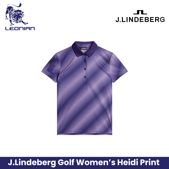 J.Lindeberg Heidi Print Polo Women's Golf Shirt