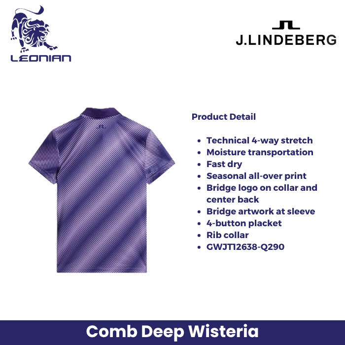 J.Lindeberg Heidi Print Polo Women's Golf Shirt