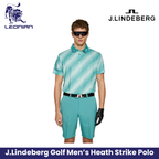 J.Lindeberg Heath Print Polo Men's Golf Shirt