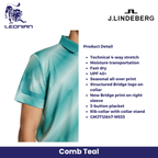 J.Lindeberg Heath Print Polo Men's Golf Shirt