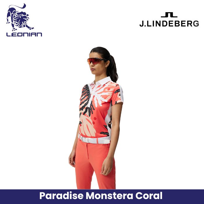 J.Lindeberg Jada Print Polo Women's Shirt