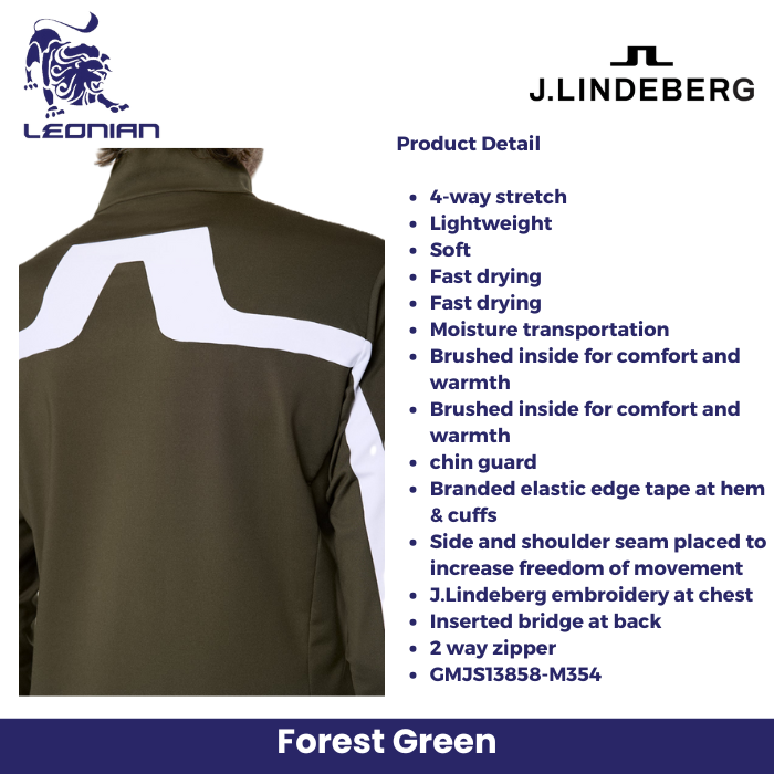 J.Lindeberg Jarvis Mid Layer Men's Golf Jacket