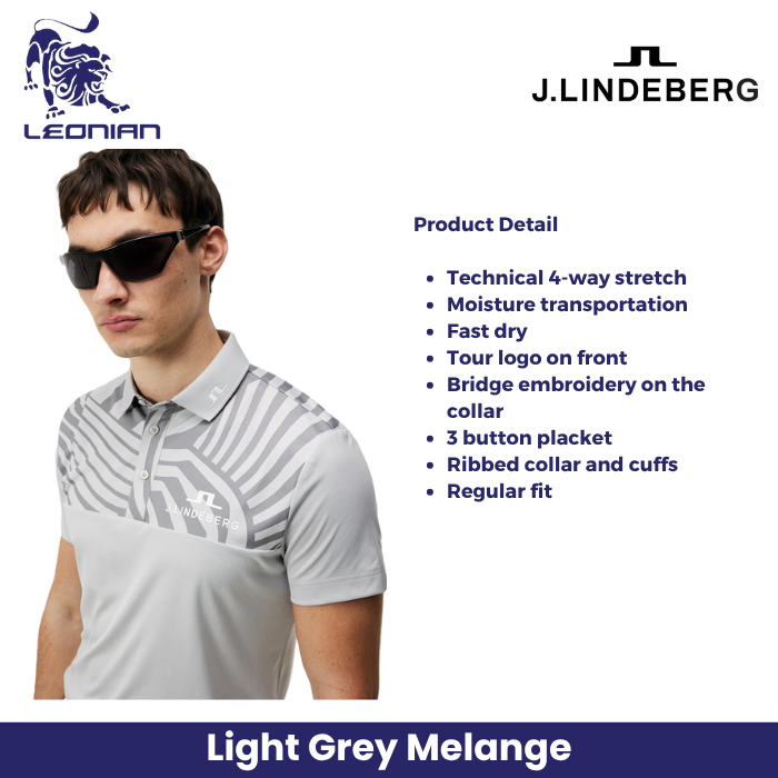 J.Lindeberg Jeff Tour Golf Polo