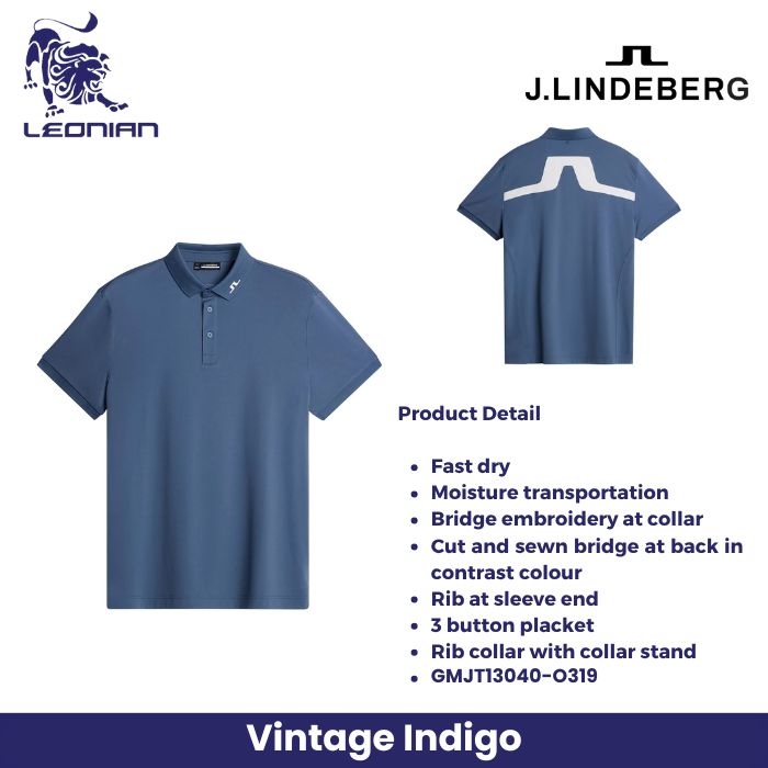 J.Lindeberg KV Polo Men's Golf Shirt
