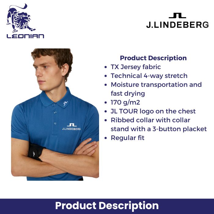 J.Lindeberg KV Tour Golf Polo
