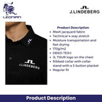 J.Lindeberg KV Tour Mesh Golf Polo