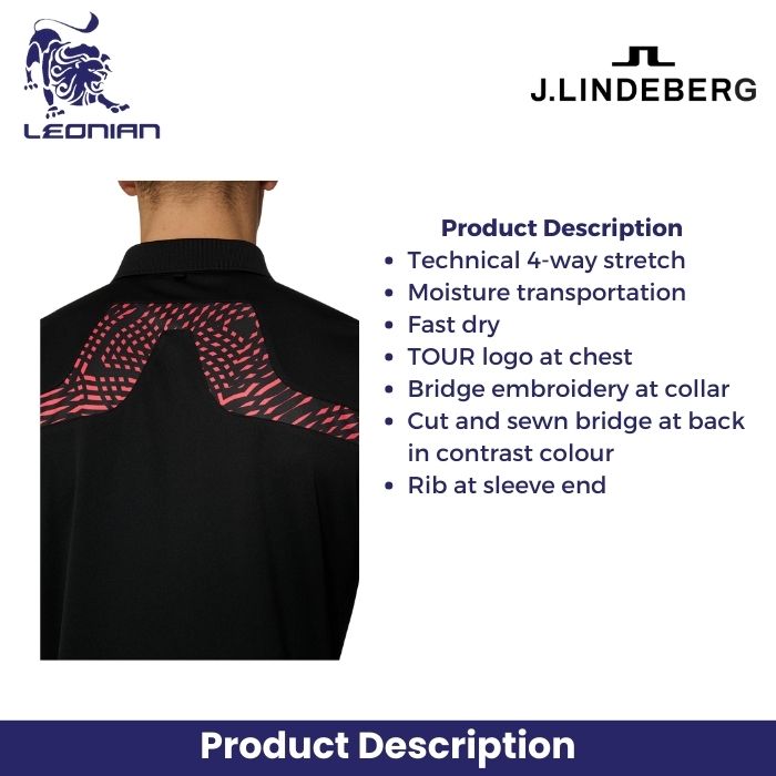 J.Lindeberg KV Tour Golf Polo