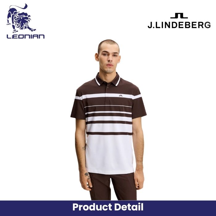 J.Lindeberg Leo Stripe Polo