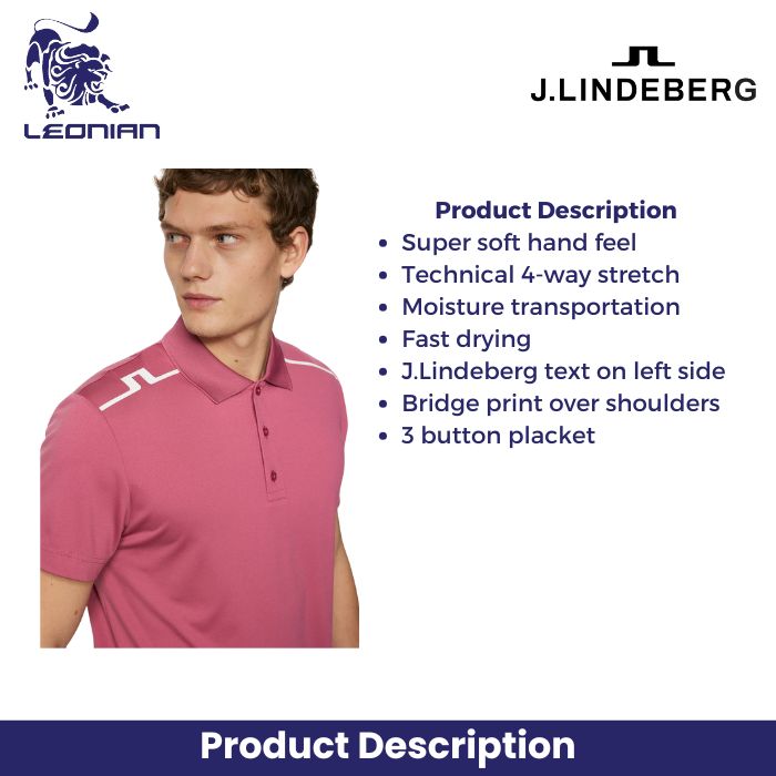 J.Lindeberg Lionel Polo Men's Golf Shirt
