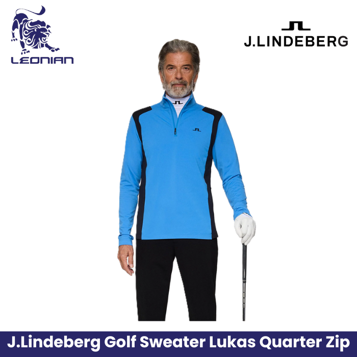 J.Lindeberg Lukas Quarter Zip Mid Layer Men's Golf Jacket