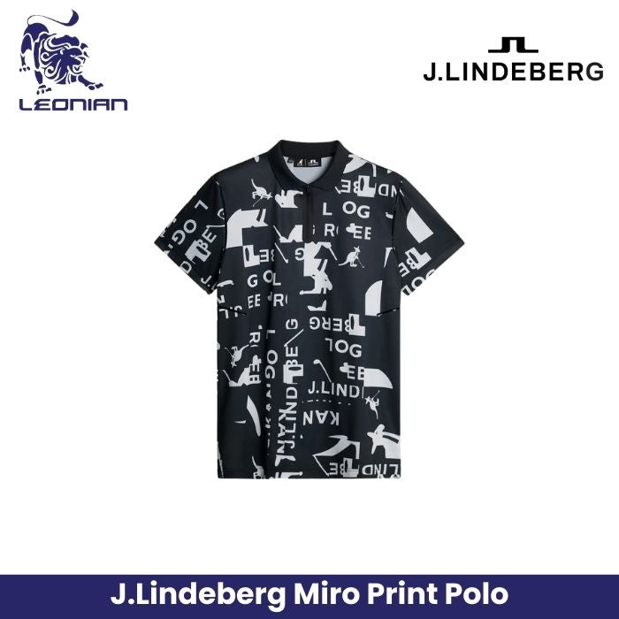 J.Lindeberg Miro Print Polo