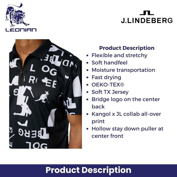 J.Lindeberg Miro Print Polo